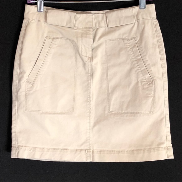 NWOT G.H. Bass & Co. Khaki Mini Skirt Size 2 - Picture 6 of 7